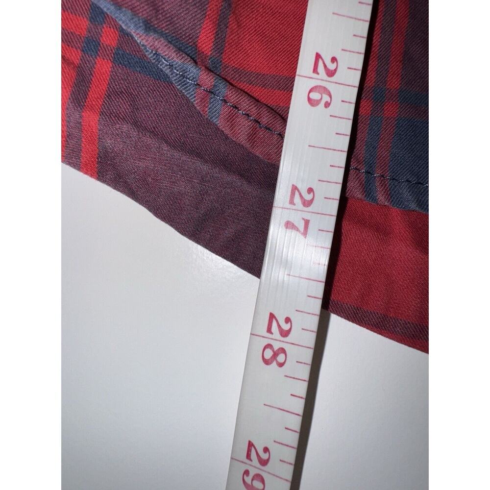 Abercrombie & Fitch Mens LARGE Muscle Long Sleeve Plaid Flannel Shirt Button Up - Picture 5 of 7